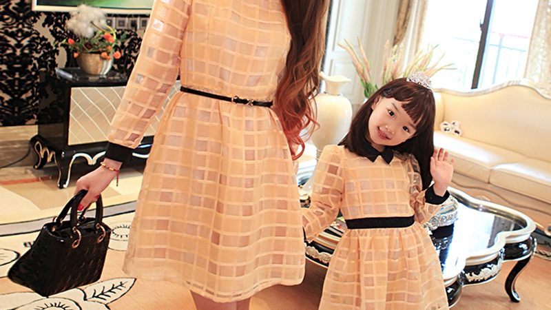 Fashion-autumn-family-2013-Iotion-yellow-square-grid-organza-vintage-fashion-one-piece-dress-clothes-for.jpg